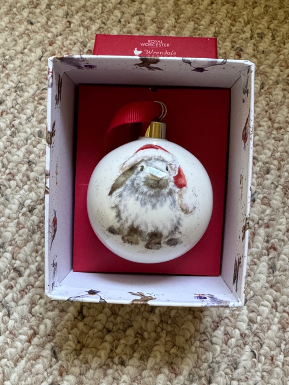 Wrendale Designs Rabbit Bauble NIB